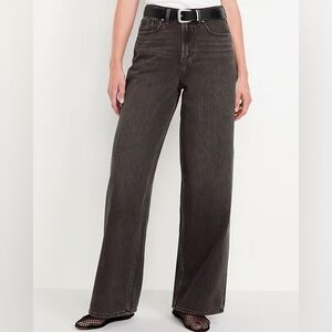 Old Navy Women's Black Flare & Wide Leg Jeans